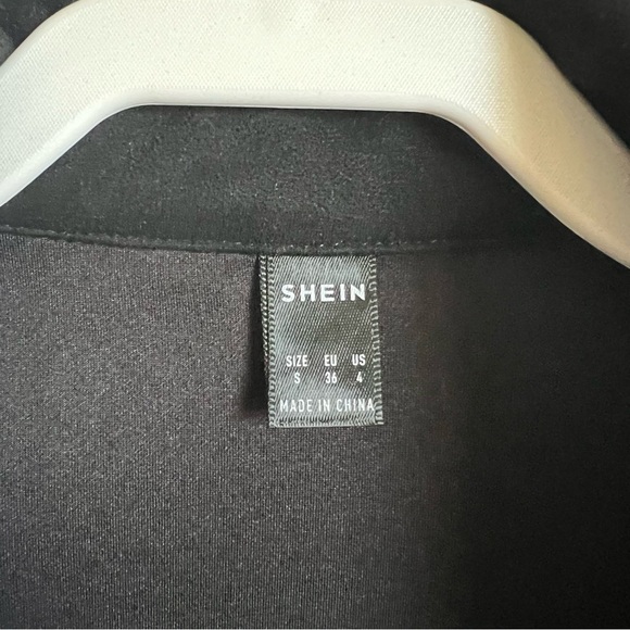 SHEIN Zip Up Fringe Trim Jacket S - Picture 3 of 12